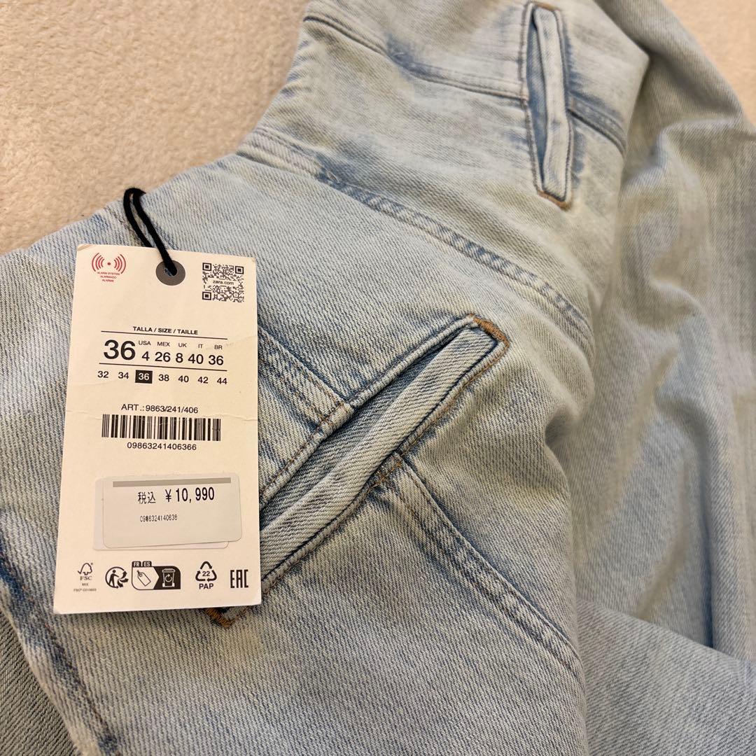 ZARA　バルーンレッグ 　ワイドデニム