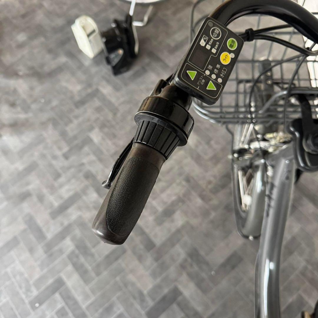 電動アシスト自転車 ブラック 前バスケット付き