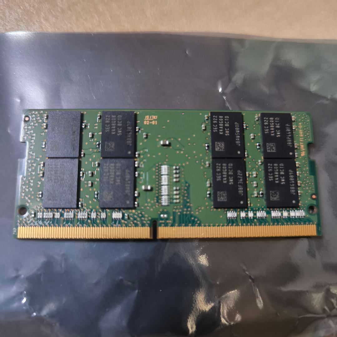 SAMSUNG 16GB PC4-2666V ノートPC用メモリ中古品