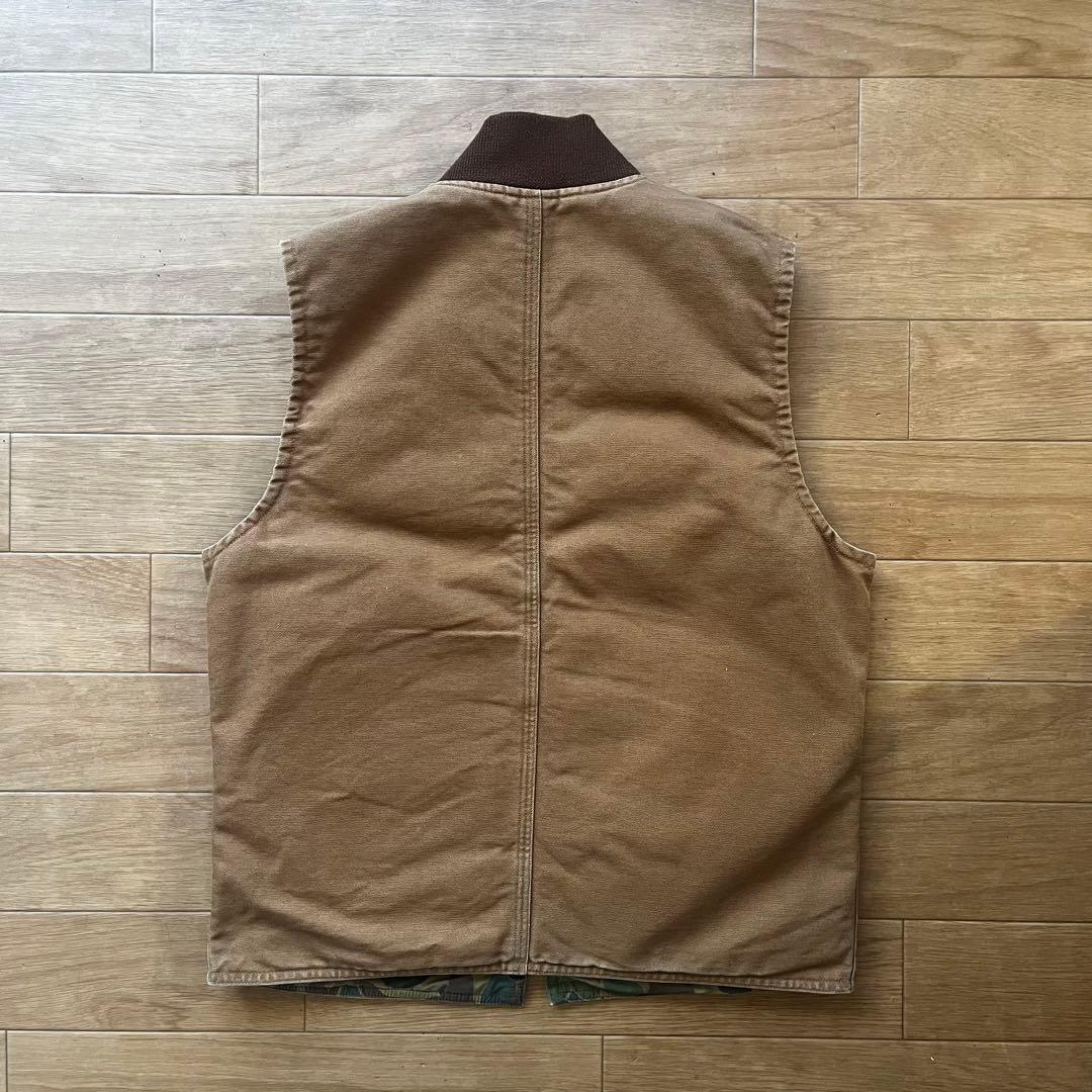 RRL 迷彩×ブラウン　リバーシブルベスト