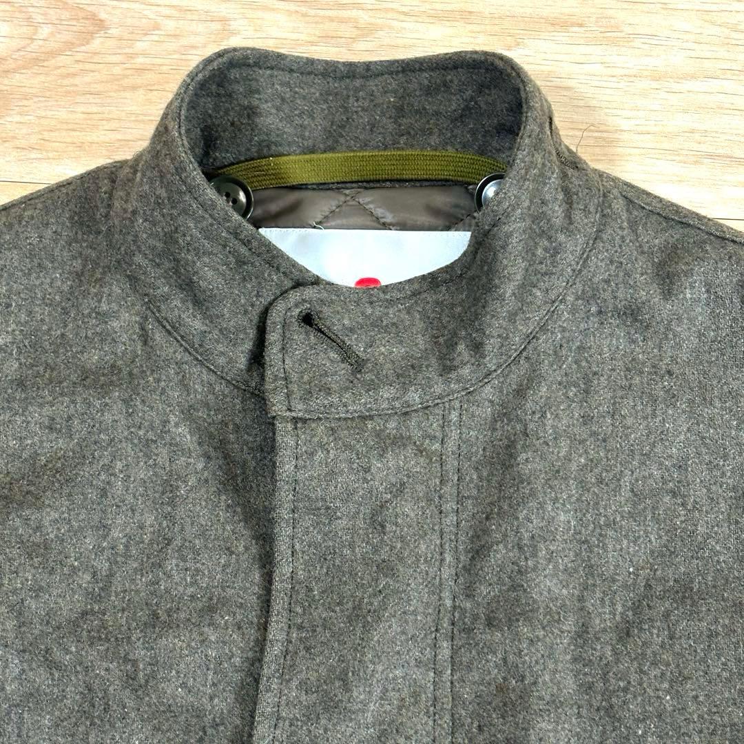 marka モッズコート ファー付きフード カーキ Sサイズ