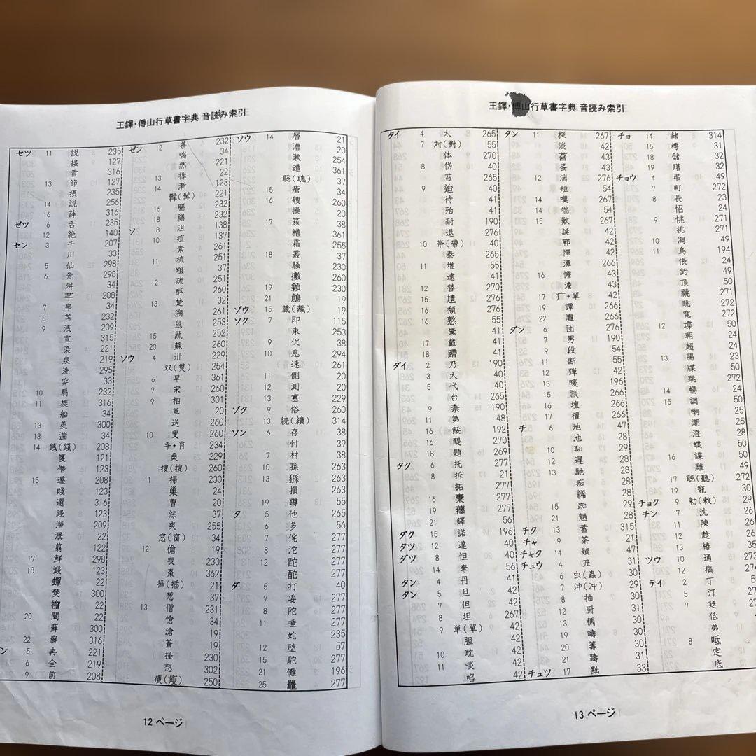 王鐸・傳山 行草書字典