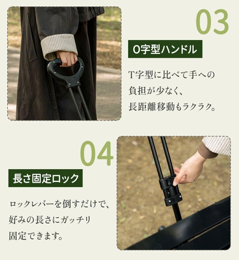 アウトドアワゴン キャリーワゴン キャリーカート 折りたたみ 大型 ワイドタイヤ