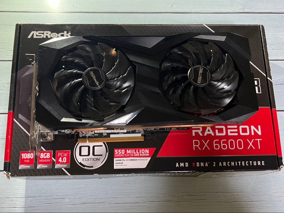 ASRock RX6600XT Challenger 8GB 外箱付・動作良好