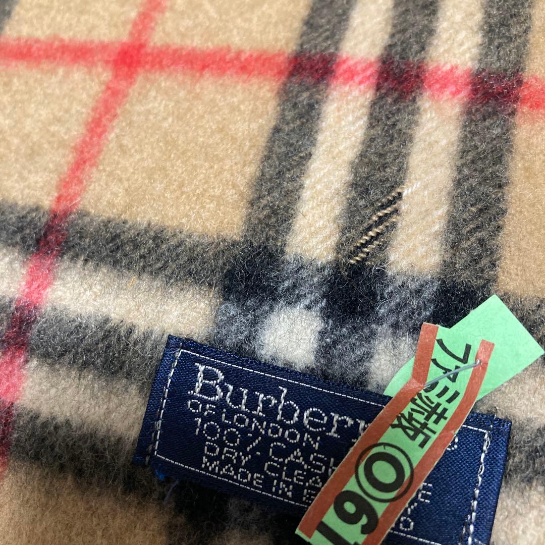 BURBERRYバーバリーズ　マフラー ★カシミヤ100%ノバチェック 英国製