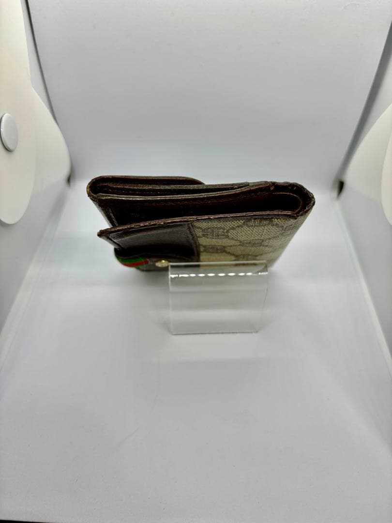Gucci 二つ折り財布 オールドグッチブラウン/ベージュ