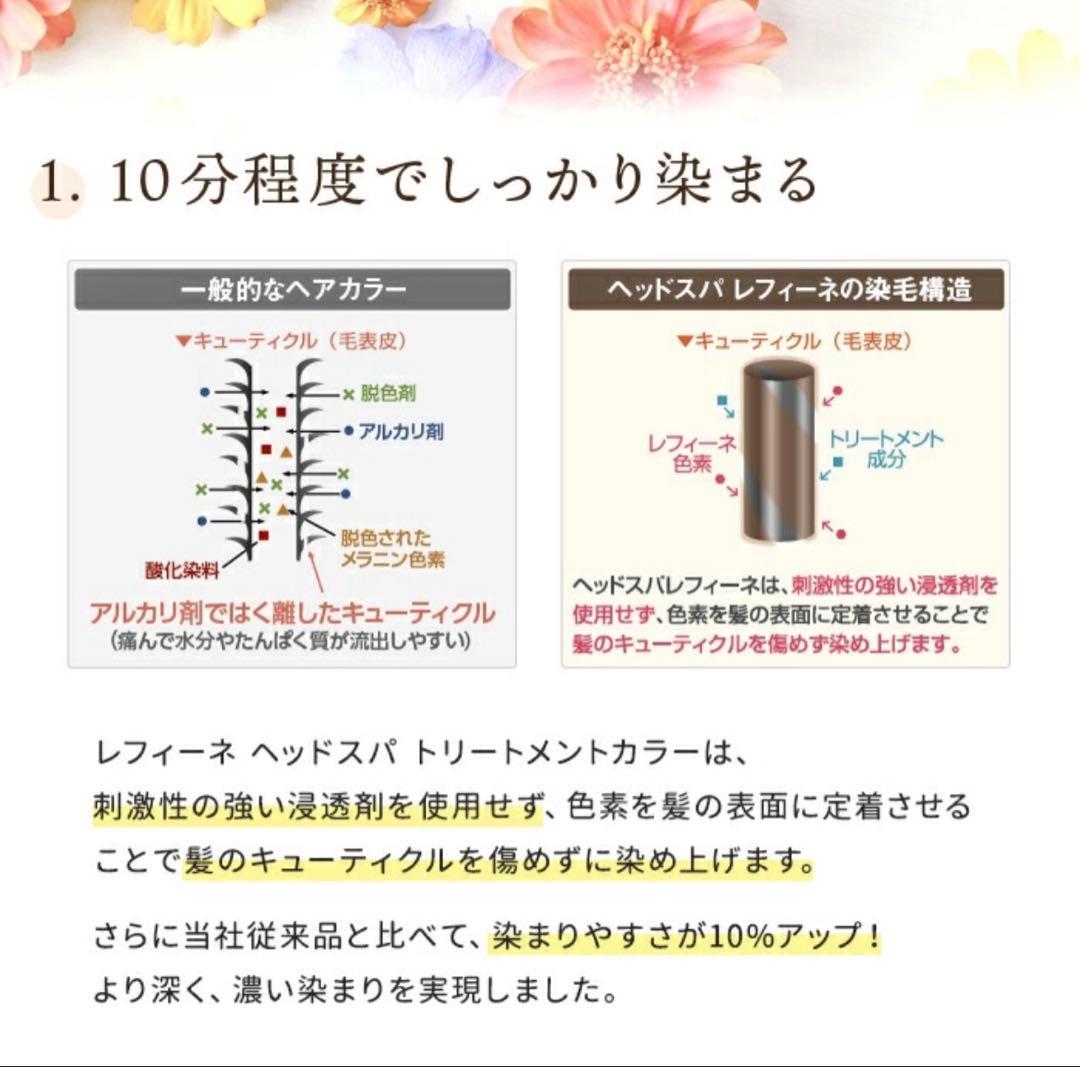 【3本セット】レフィーネ ヘッドスパ トリートメントカラー