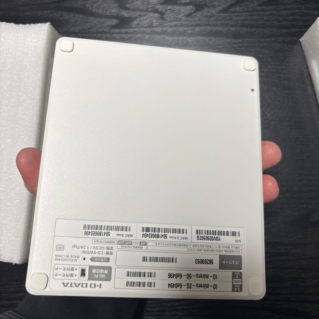 Ｎ*Ｋ様 I-O DATA CDレコ5s ホワイト(専用アプリでDVDもみれます