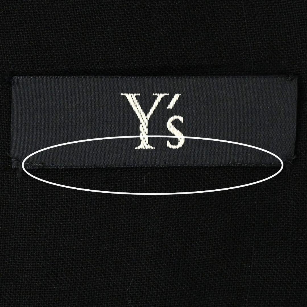 46082★Y's ワイズ 大判ストール ブラック　ヨウジヤマモト　ショール