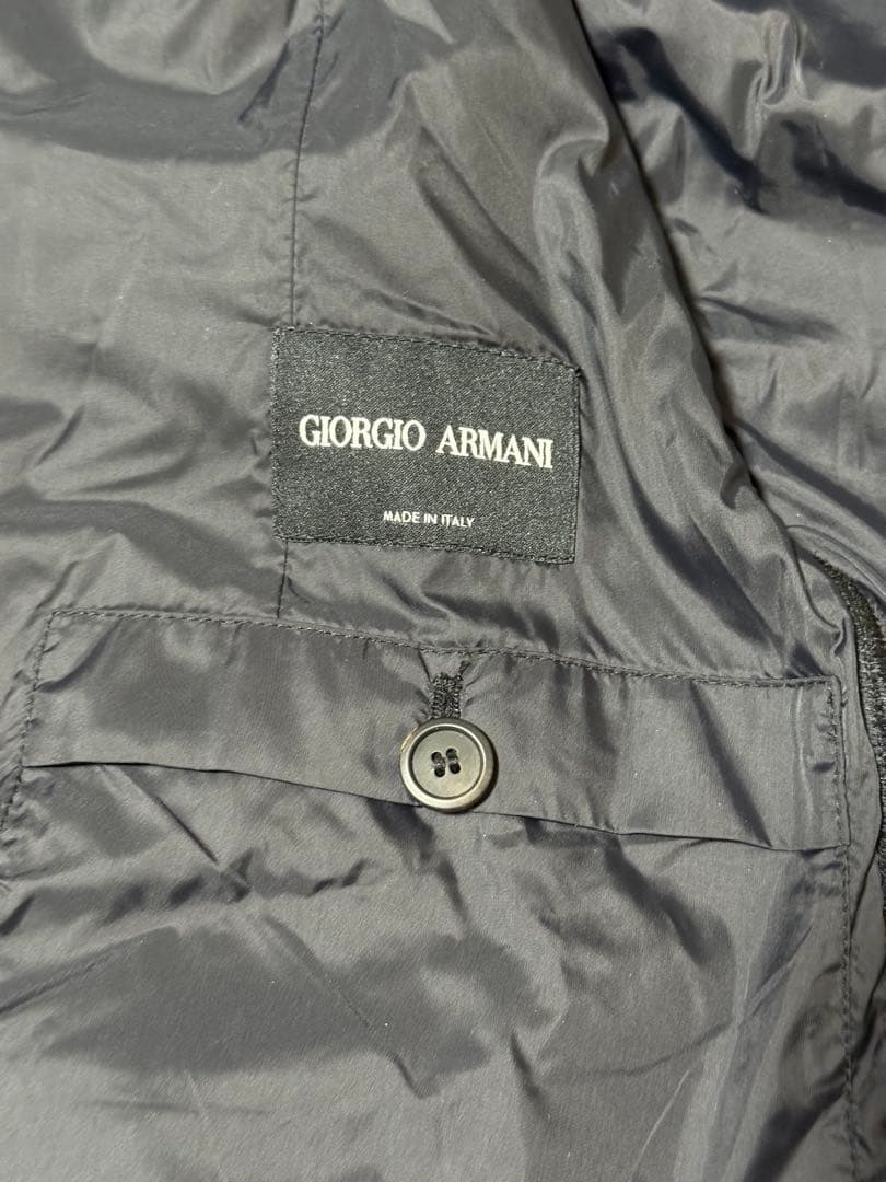 GIORGIO ARMANI アルマーニ ナイロン ウールニットジャケット 54