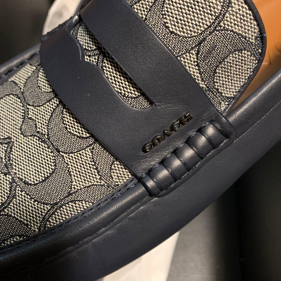 COACH リアム ドライバー シグネチャー ジャカード