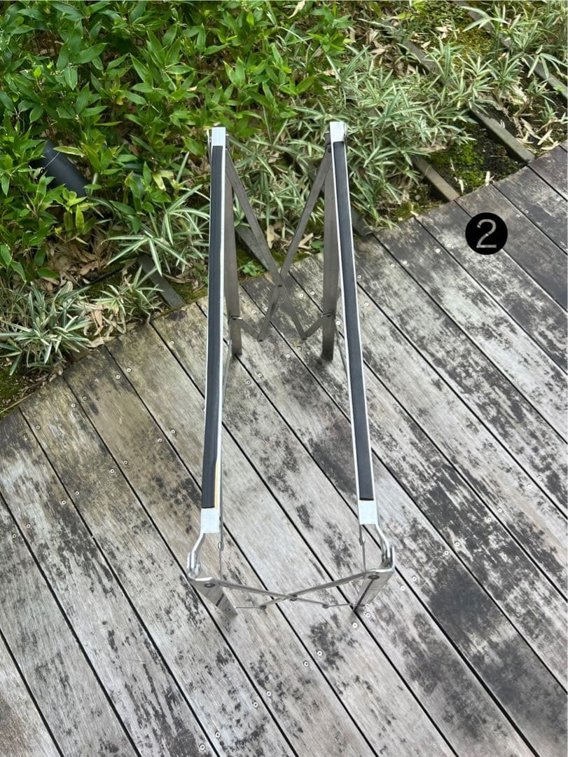 【廃盤品／中古】折りたたみ式アルミ製ハイスタンド２本価格❶❷セット販売