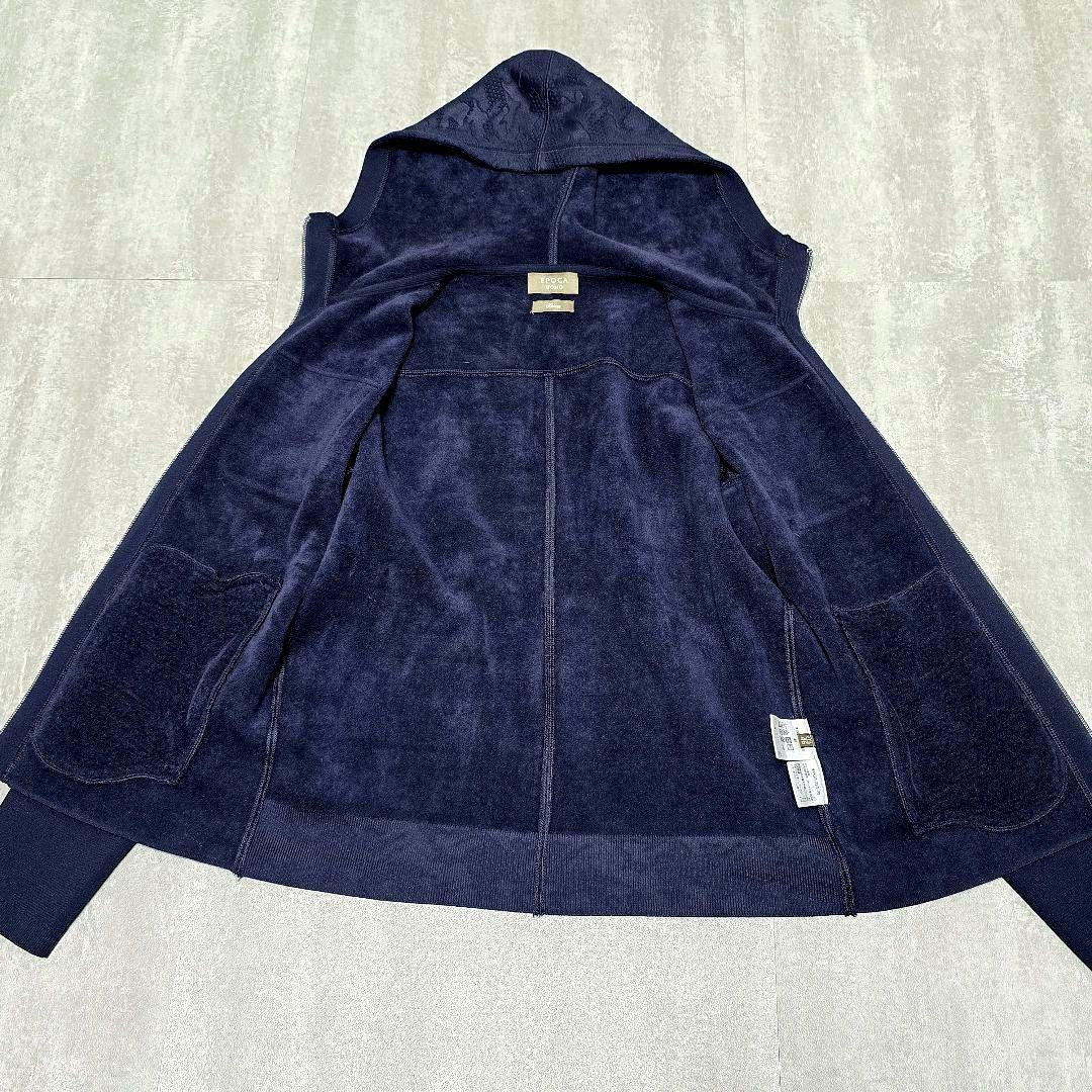 【日本製】EPOCA UOMO カモ柄ブルゾン 46 フーディ ダブルジップ