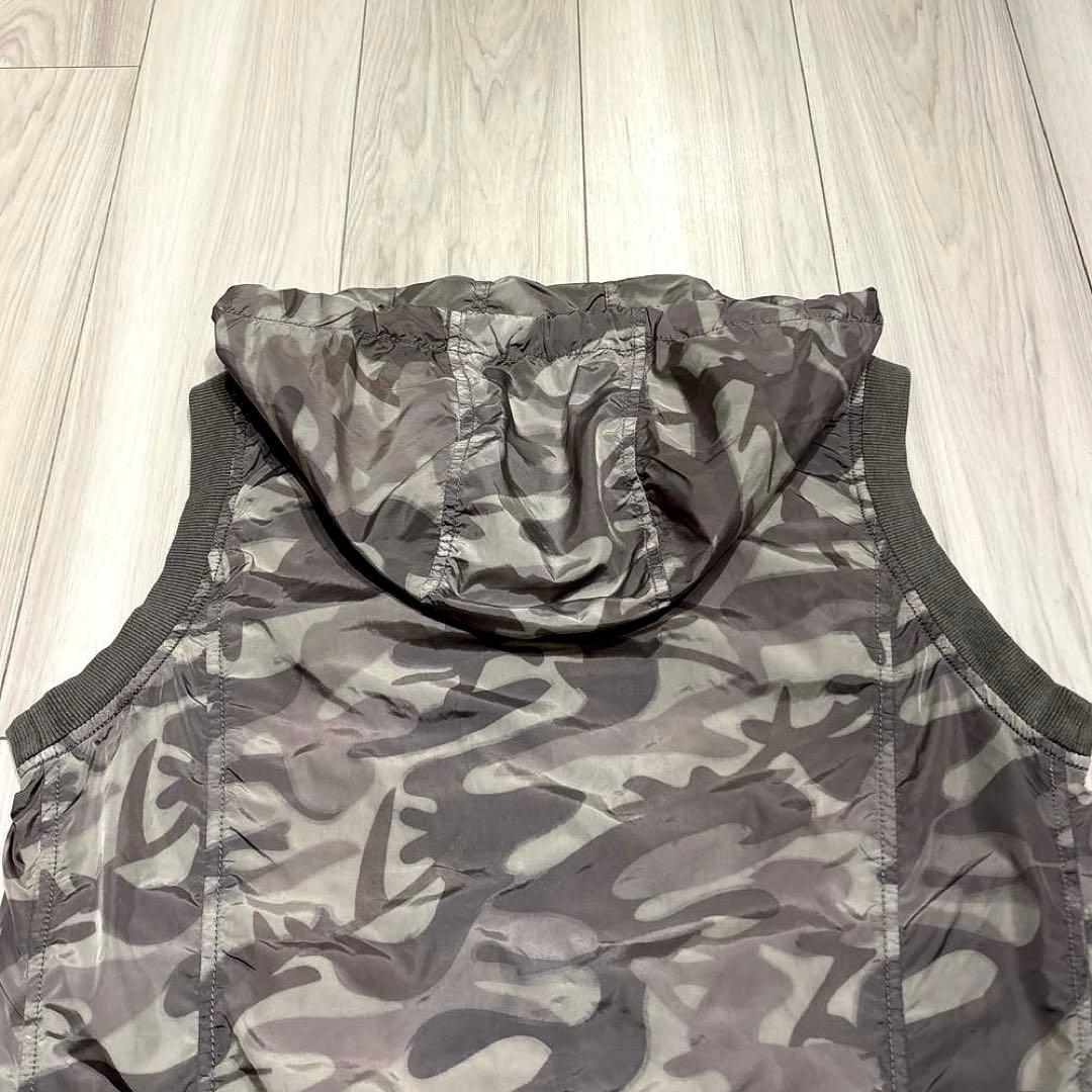 トップス 00s DIESEL camo nylon vest archive y2k