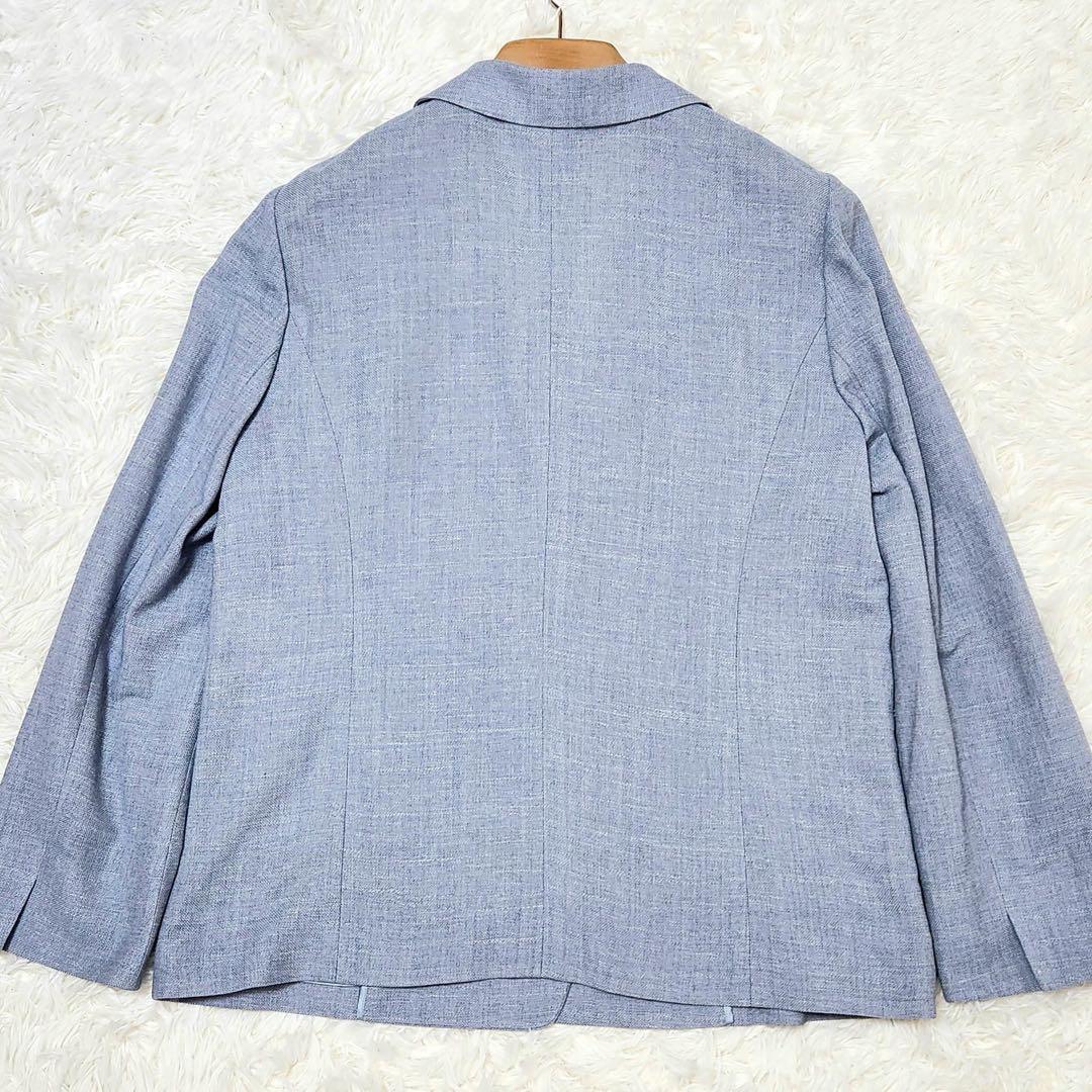 Leilian × Loro Piana リネン シルク テーラードジャケット