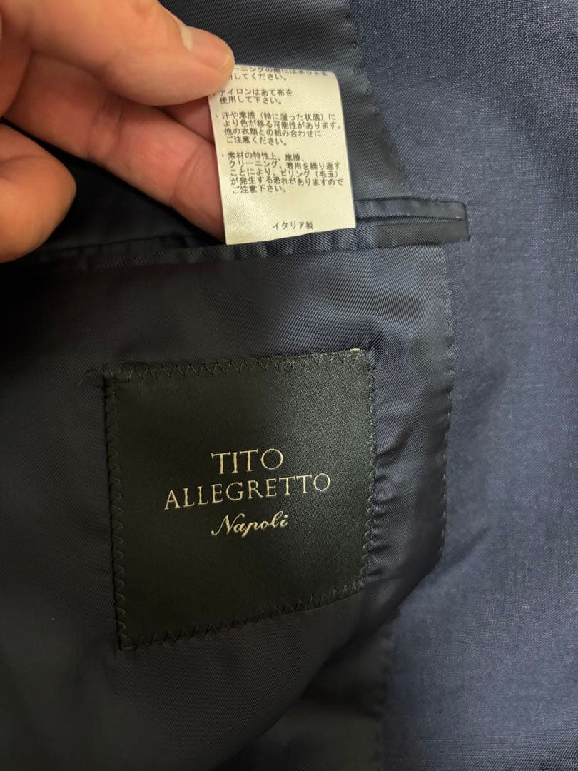 TITO ALLEGRETTOティトアレグレット　ネイビージャケット　46