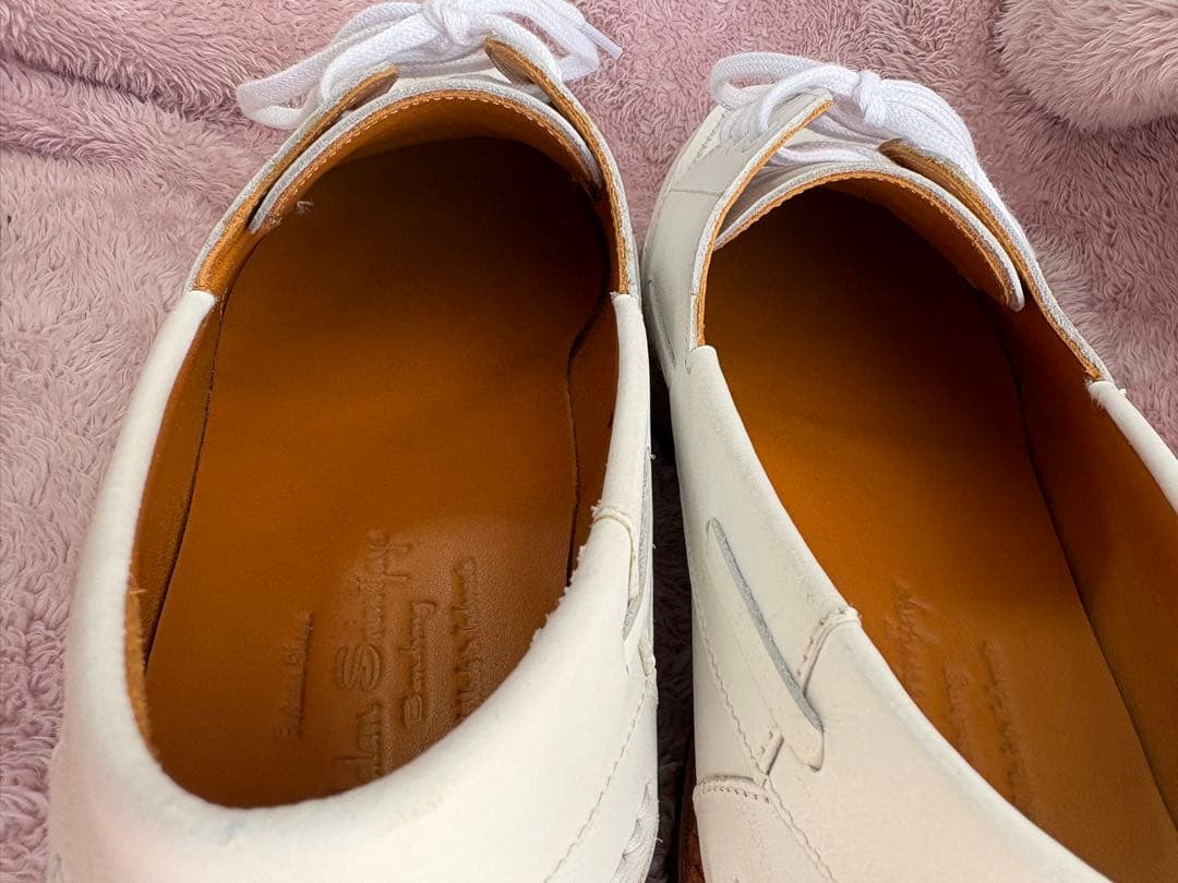 未使用★ジャランスリウァヤ サイズ7 BOAT SHOES 白 26㎝
