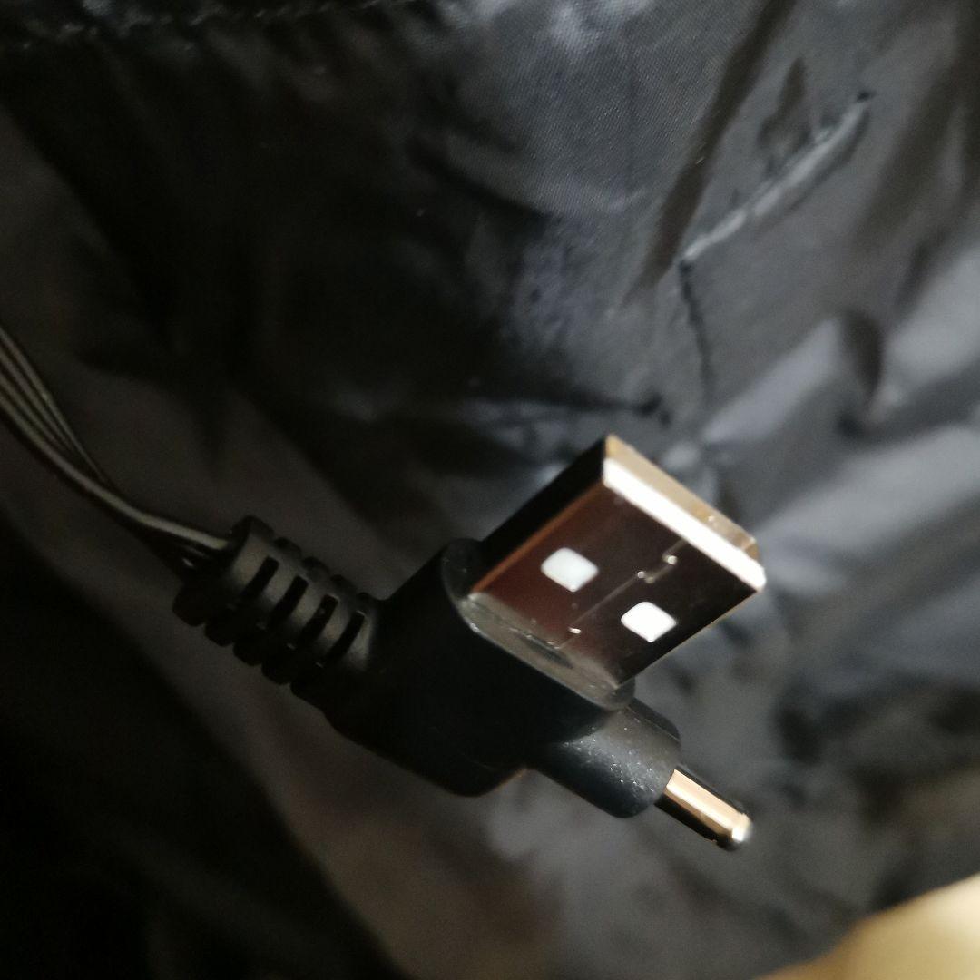 電熱ベスト　フード取外し可能　バッテリー付　男女兼用　9XL 1度着用のみ