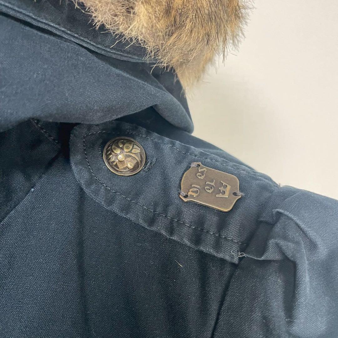 y2k❤️ 00s DIESEL ファー フード デカボタン モッズコート