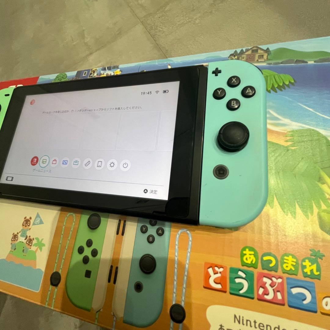 Nintendo Switch アイスブルー/ミントグリーン どうぶつの森本体