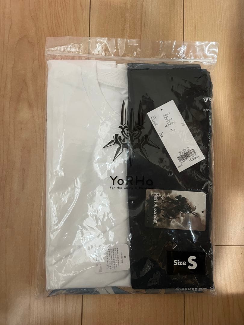 nier ニーア　オートマタ 随行支援ユニット　２パックアイコンTシャツ　S
