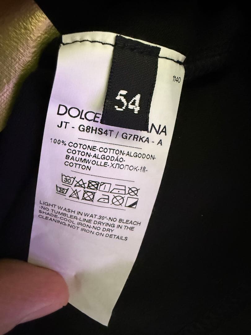 DOLCE & GABBANA ブラック Tシャツ