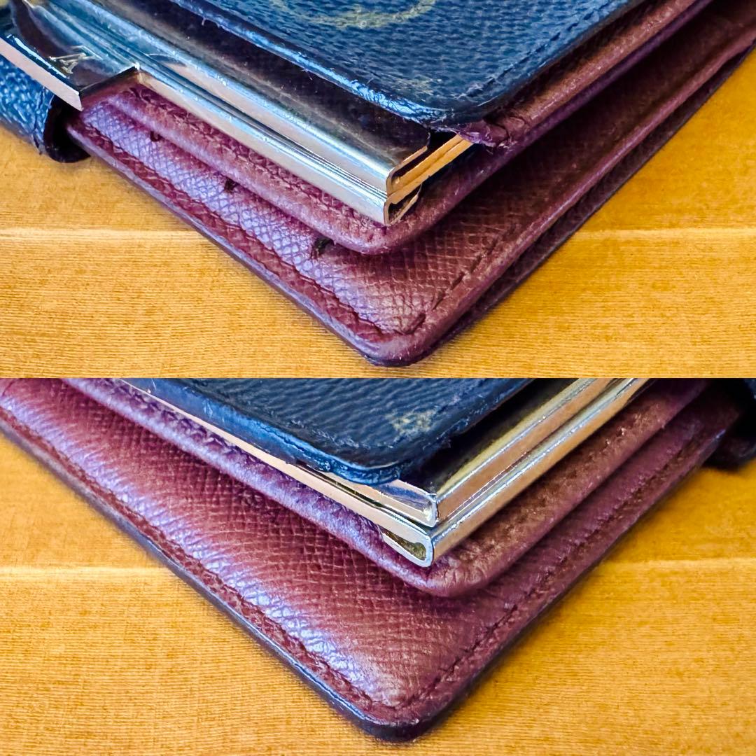LOUIS VUITTON モノグラム ヴィエノワ ガマ口財布 外観美内側訳あり