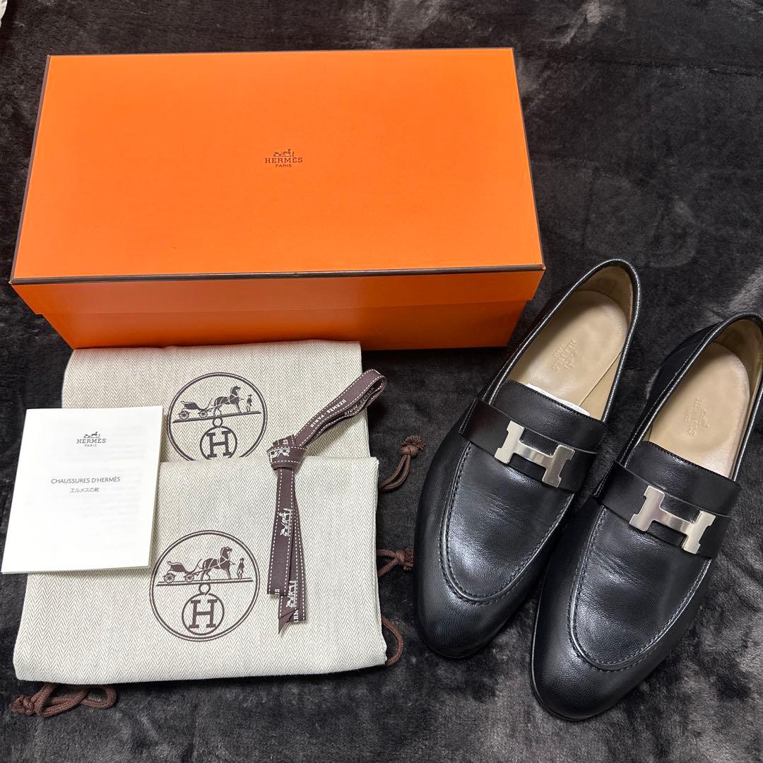 まさこ HERMES エルメス　モカシンパリ　サイズ42 1/2