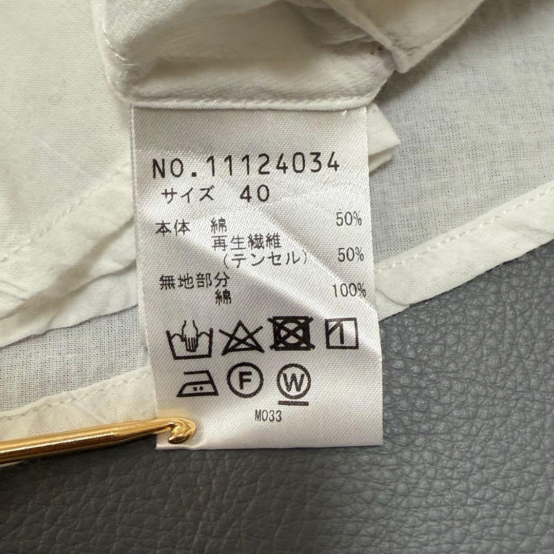 芽風 メフウ mefu 刺繍 ブロック柄 シアーブラウス 羽織　40センソユニコ