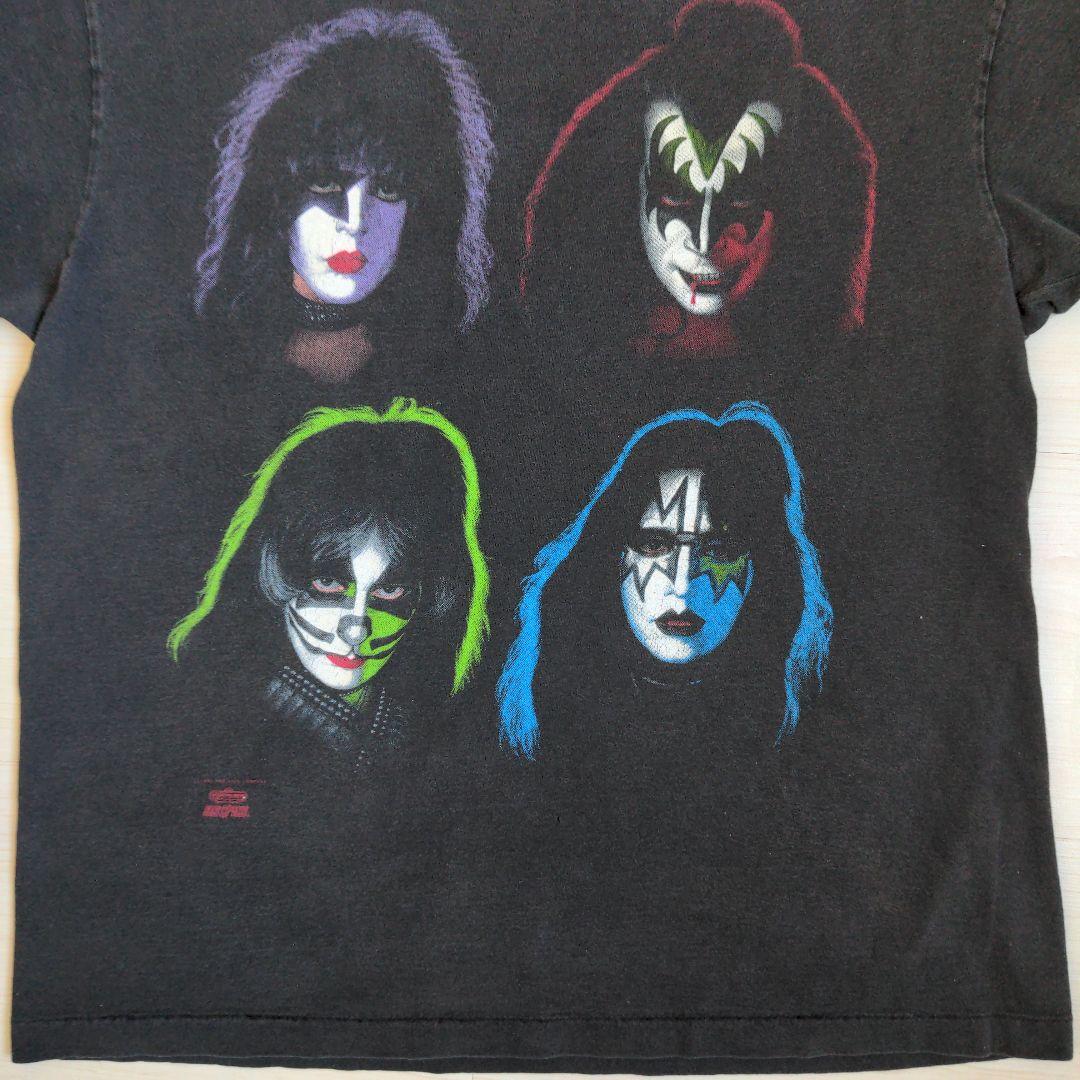90'S 当時物 KISS キッス バンドTシャツ ヘインズ USA製 フェード