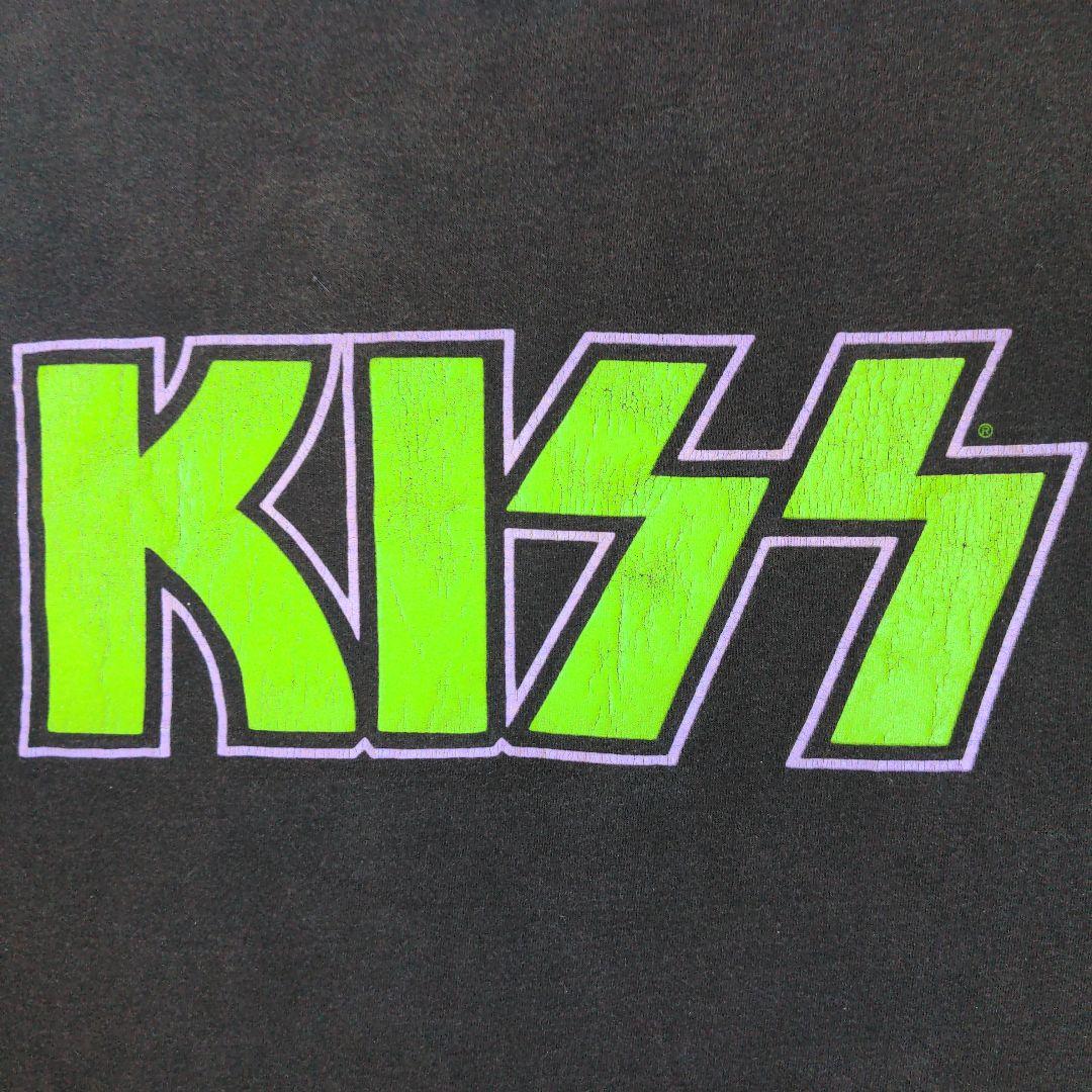 90'S 当時物 KISS キッス バンドTシャツ ヘインズ USA製 フェード