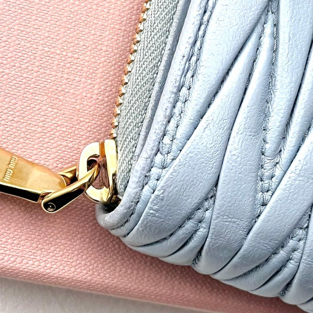 miu miu ミュウミュウ マテラッセ コンパク二つ折り財布　0212-①