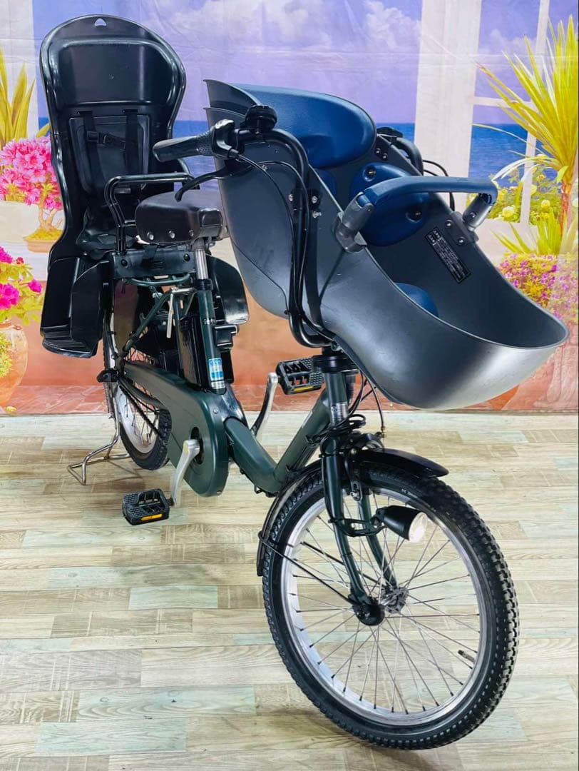 パナソニックギュット⭐️12AH！子供乗せ電動アシスト自転車Y2366