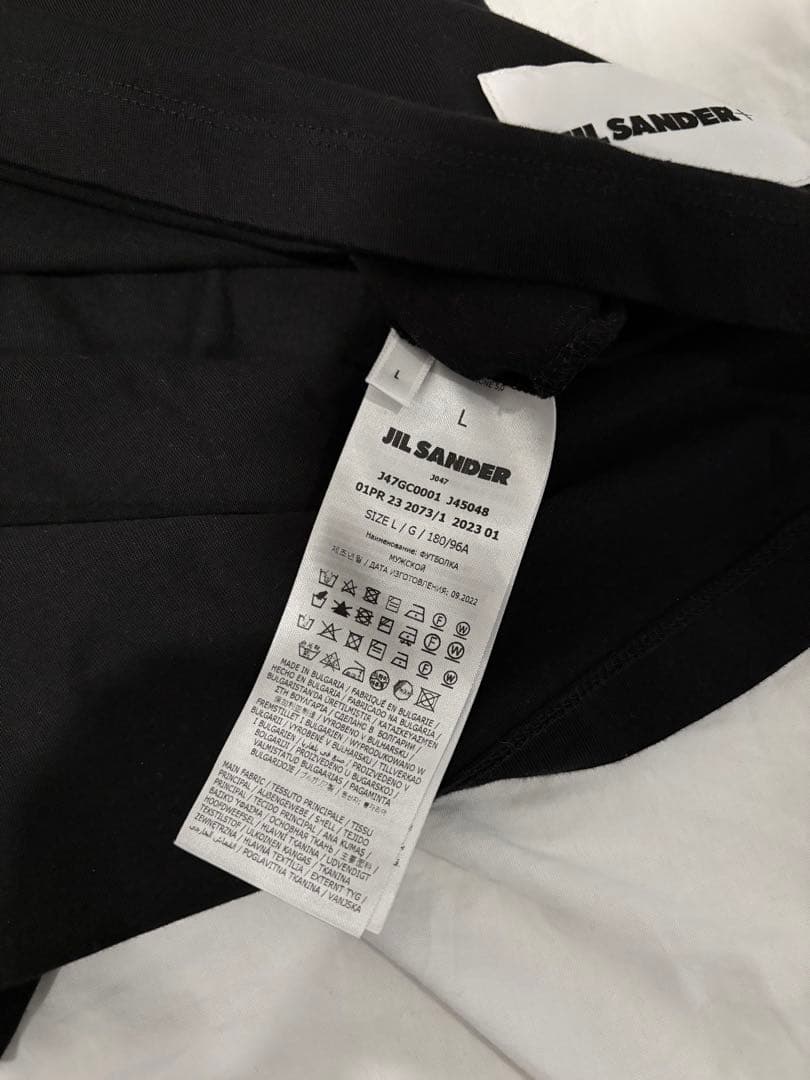 JIL SANDER パックT JIL SANDER+ ブラック サイズL