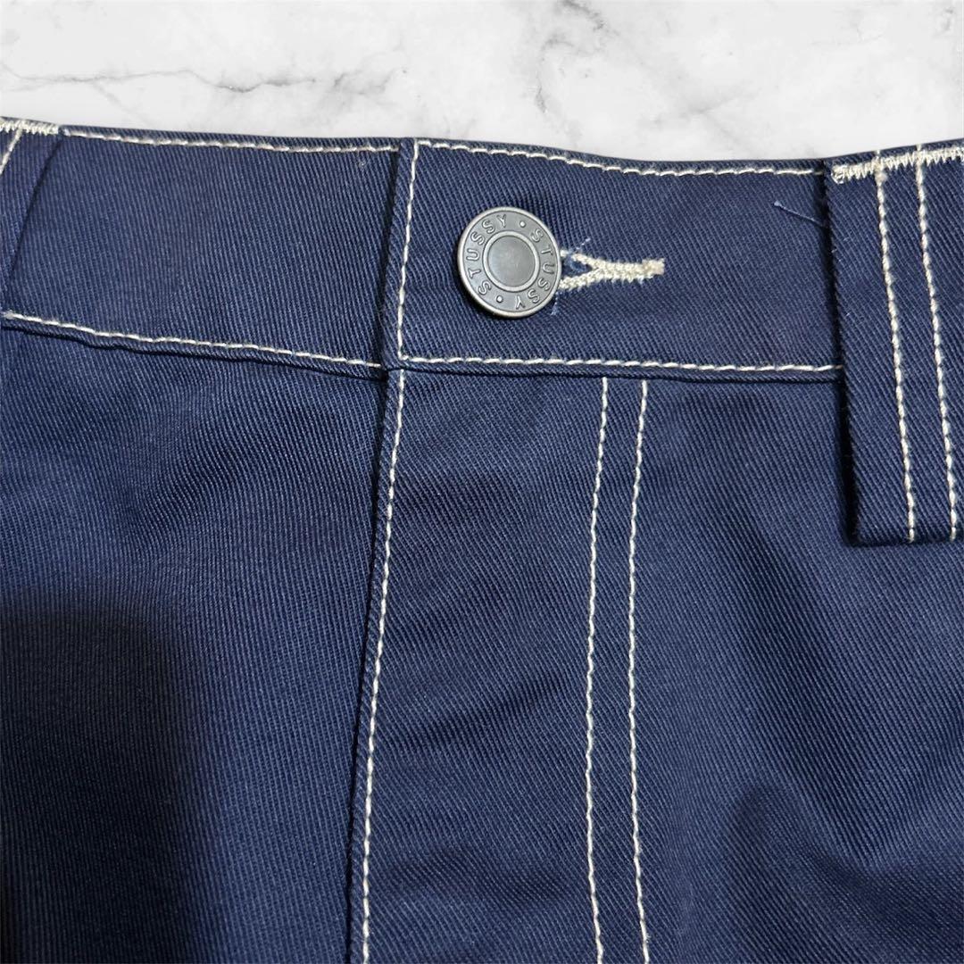 美品❗️ STUSSY ステューシー　セットアップ L ワーク 希少 ベスト