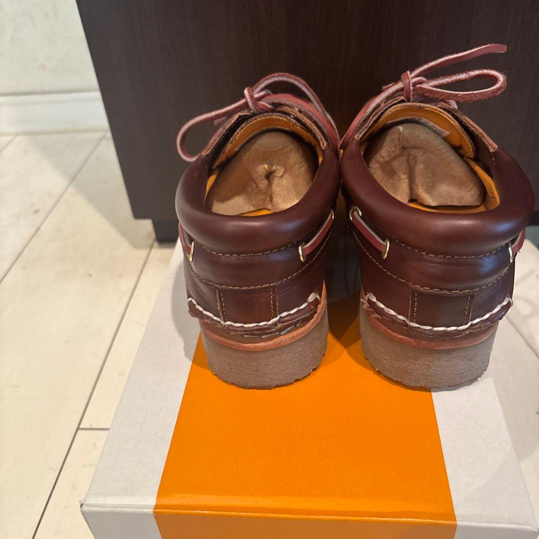 未使用級】Timberland 3 Eye デッキシューズ ブーツクリーナー付き
