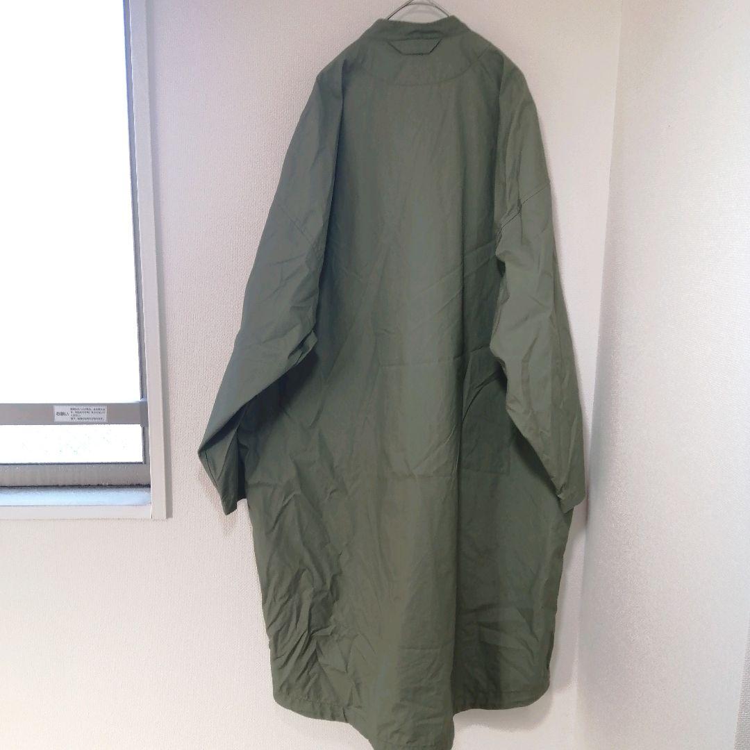 【美品】MUJI Labo ムジラボ スタンドカラーコート カーキグリーン