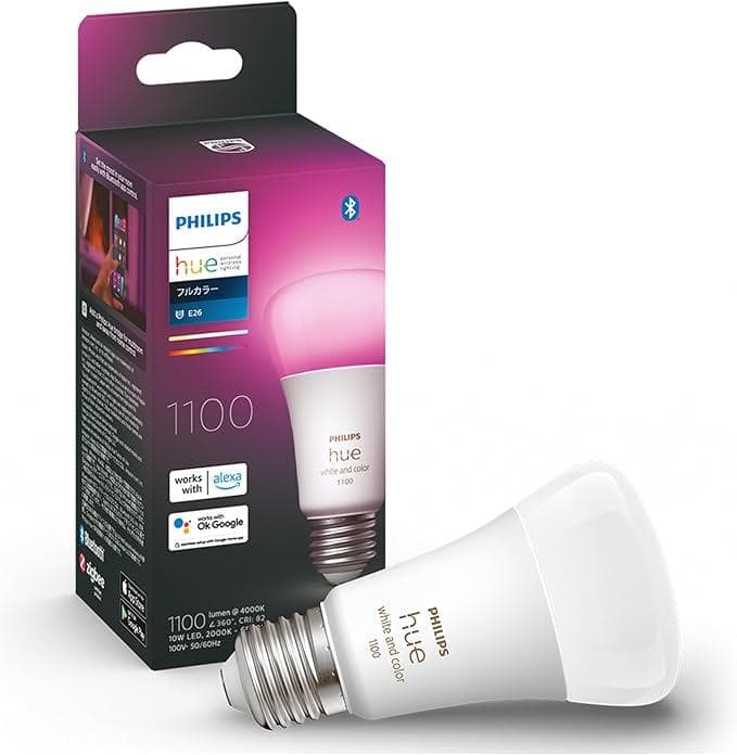 フィリップスヒュー Philips Hue スマート電球 E26フルカラー