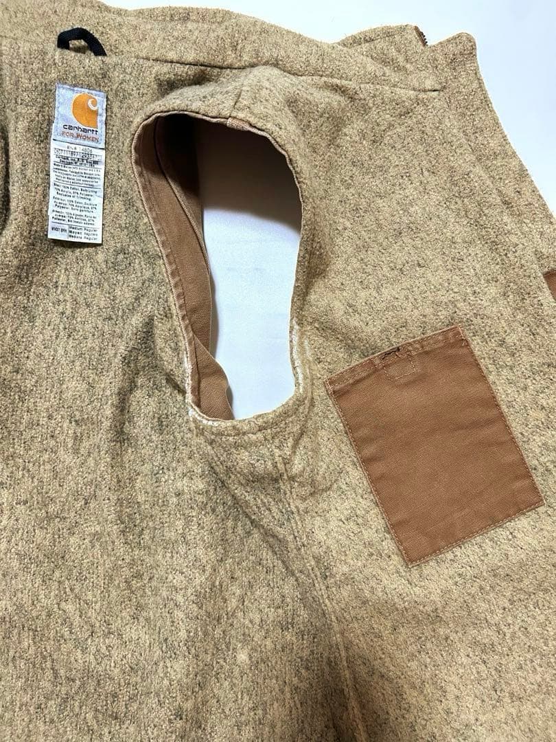 Carhartt カーハート ダックベスト 裏ボア ブラウン ワーク 古着