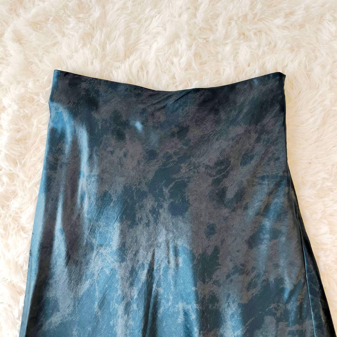 Ameri 24AW BIAS SATIN PRINT SKIRT アメリ