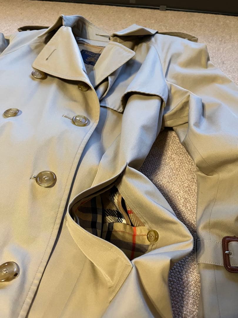 【美品】43（M相当）バーバリー BURBERRY トレンチコート　ライナー付き