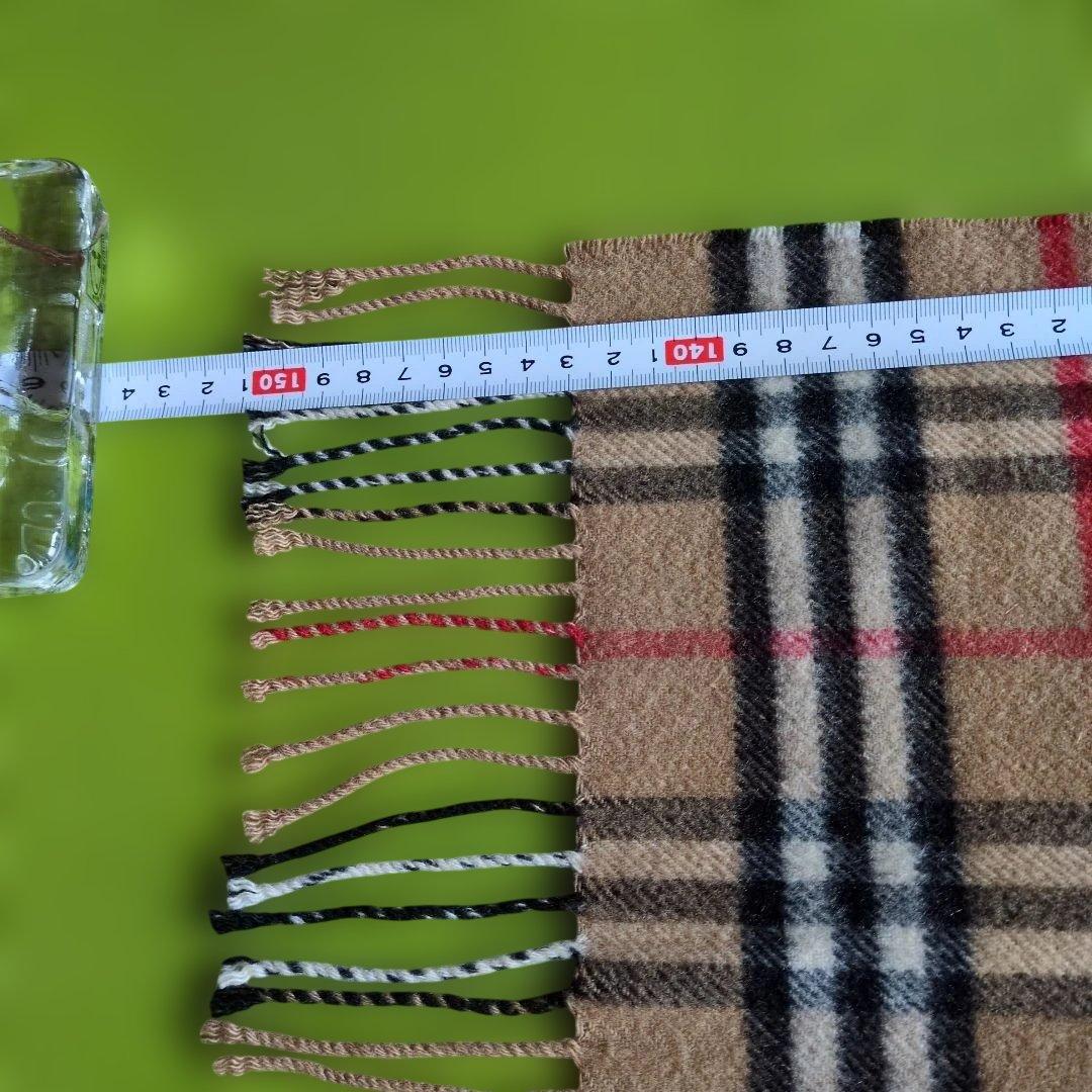 Burberrysカシミヤ100%ノバチェックマフラー ベージュ