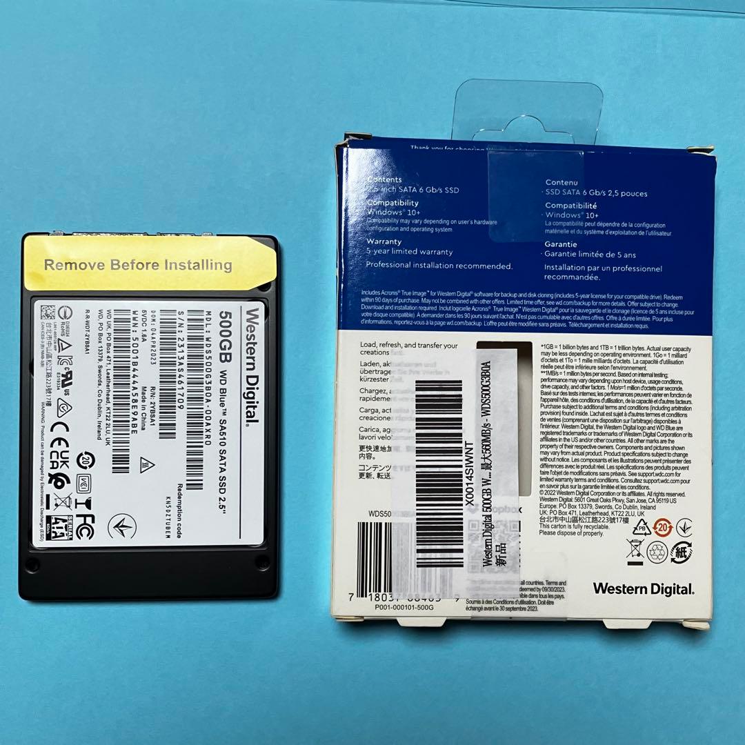 WD Blue SA510 500GB 内蔵型SSD