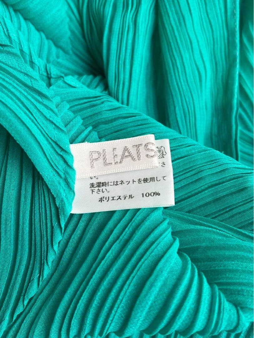 【美品】ISSEY MIYAKE イッセイミヤケ ターコイズ ストール