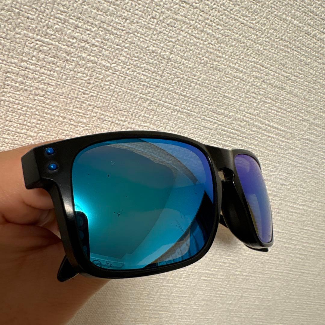 OAKLEY HOLBROOK 偏光サングラス 青レンズ