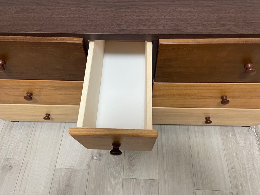 【引取限定】中古　木製チェスト 引き出し 9個