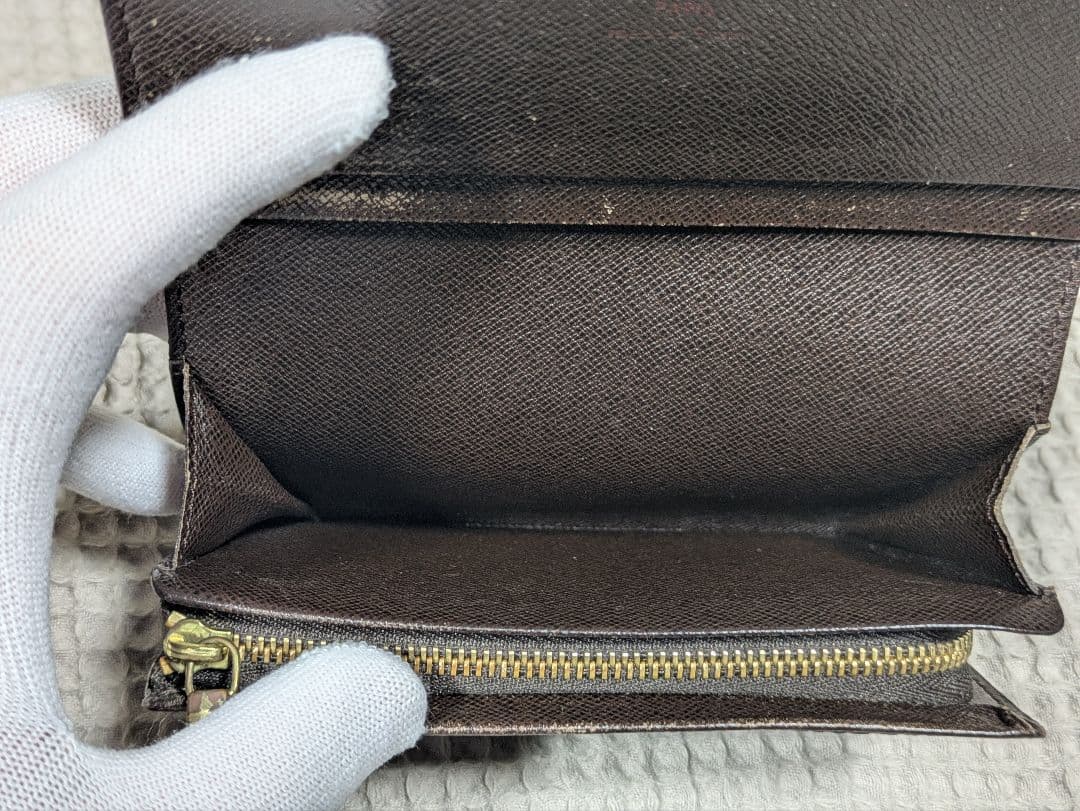 【最終割引早いもの勝ち！】ルイヴィトン ダミエ 折りたたみ財布 正規品