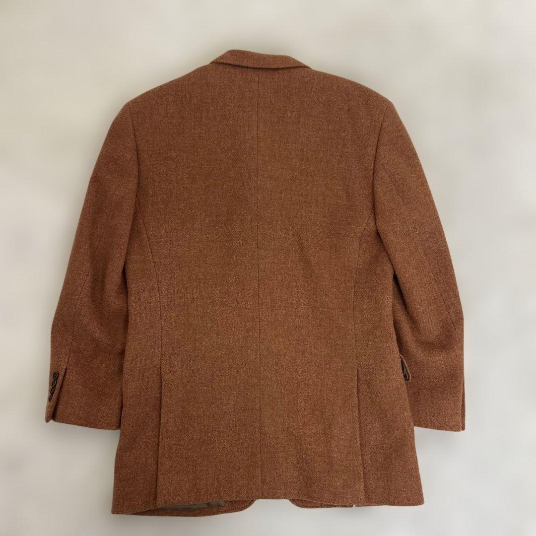 【極美品】ダニエルクレミュ×ハリスツイード　48 橙　テーラードジャケット