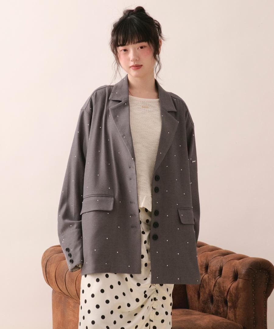 新品 loin nuit nuance button lace jacket