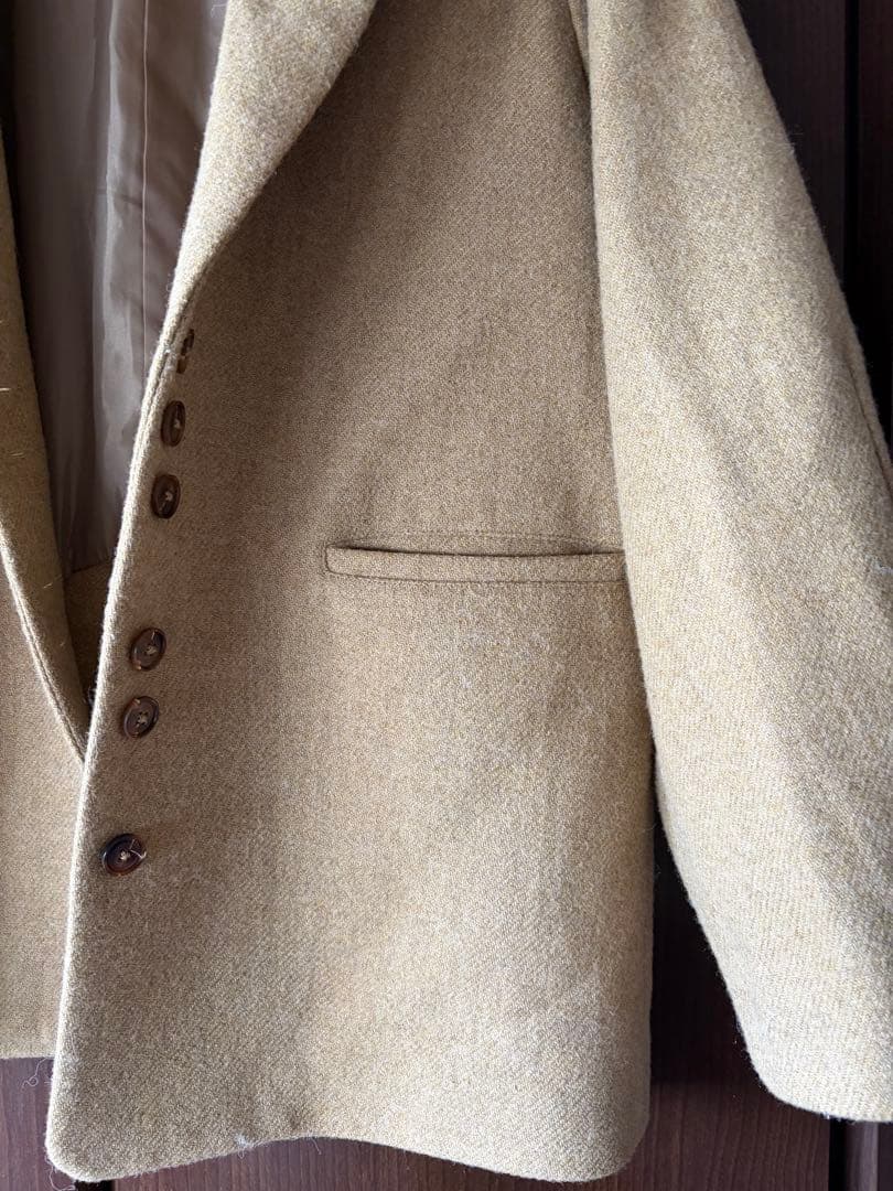 ジャケット・アウター eaphi WOOL TWEED JACKET cam